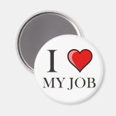 Ik hou van mijn baan magneet (Voorkant / Achterkant)