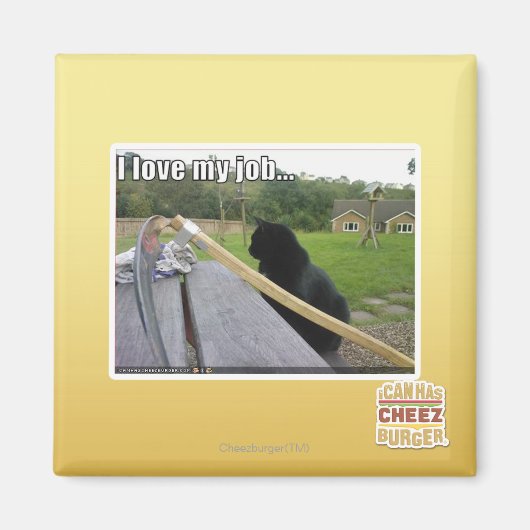 Ik hou van mijn baan magneet (Voorkant)