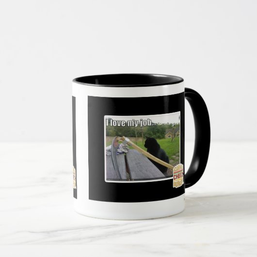 Ik hou van mijn baan mok (Voorkant rechts)