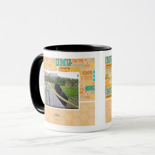 Ik hou van mijn baan mok (Voorkant links)