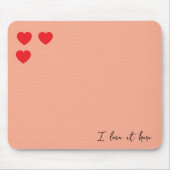 Ik hou van mijn baan muismat (Voorkant)