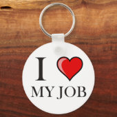 Ik hou van mijn baan sleutelhanger (Voorkant)