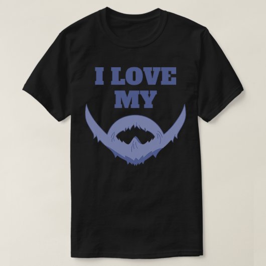 Ik hou van mijn baard 1 t-shirt (Design voorkant)