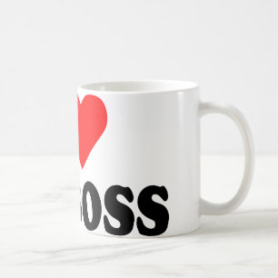 Ik hou van mijn baas koffiemok