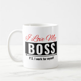 Ik hou van mijn baas koffiemok
