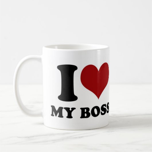 Ik hou van Mijn baas - mok (Links)