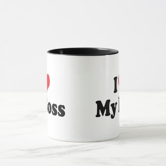 Ik hou van mijn baas mok (Midden)