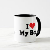 Ik hou van mijn baas mok (Voorkant rechts)