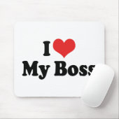 Ik hou van mijn baas muismat (Met muis)
