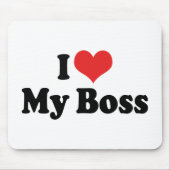 Ik hou van mijn baas muismat (Voorkant)