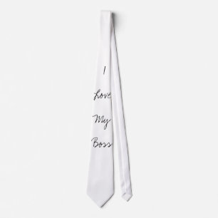 Ik hou van mijn baas stropdas