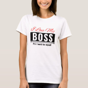 Ik hou van mijn baas t-shirt