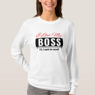 Ik hou van mijn baas t-shirt