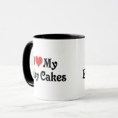 Ik hou van mijn baby cakes mok (Voorkant links)