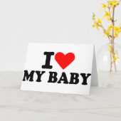 Ik hou van mijn baby kaart (Gele Bloem)