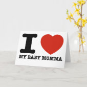 Ik hou van mijn baby mama kaart (Gele Bloem)