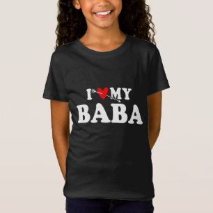 Ik hou van mijn baby met hartvaders dag Draag voor T-shirt