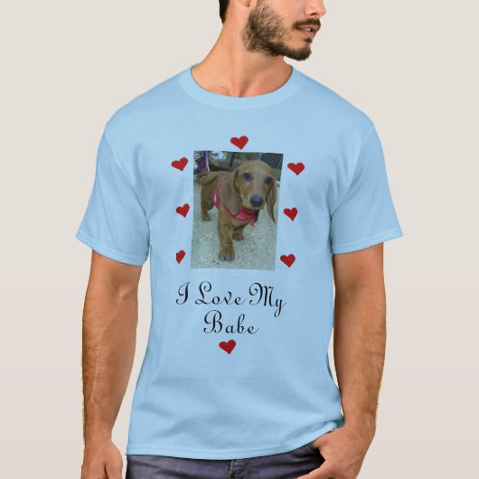 ik hou van mijn baby [ redding ] t-shirt (Voorkant)