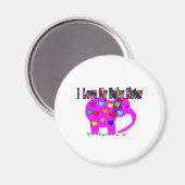 Ik hou van mijn Baby zuster Magneet (Voorkant / Achterkant)