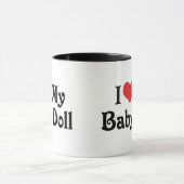Ik hou van mijn babypop mok (Midden)