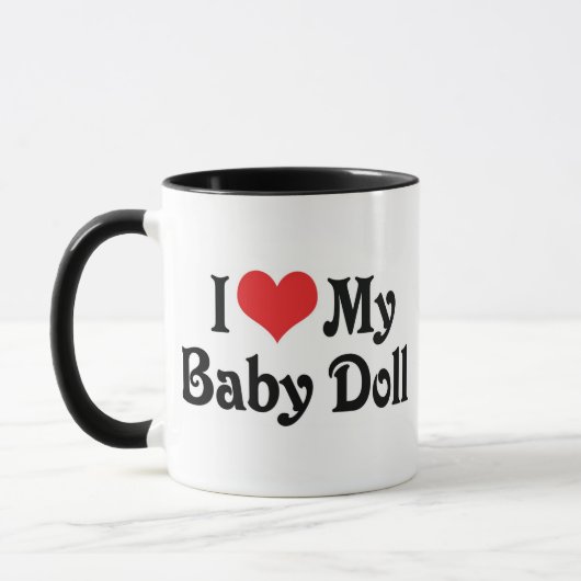 Ik hou van mijn babypop mok (Links)