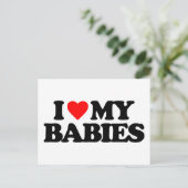 IK HOU VAN MIJN BABY'S BRIEFKAART (Staand voorkant)