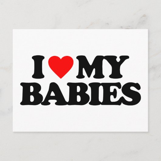 IK HOU VAN MIJN BABY'S BRIEFKAART (Voorkant)