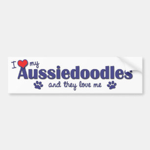 Ik hou van mijn baby's (meerdere honden) bumpersticker