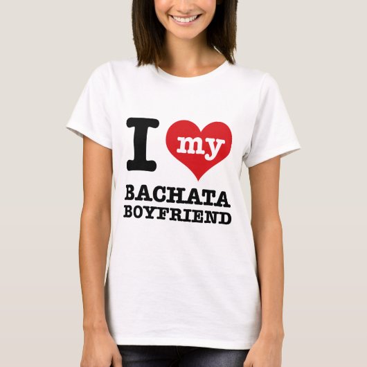 Ik hou van mijn Bachata man T-shirt (Voorkant)
