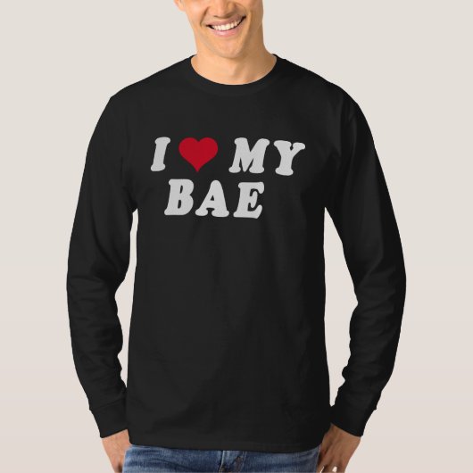 Ik hou van mijn Bae Ik Hart Mijn BAE BF T-shirt (Voorkant)