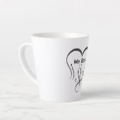 Ik hou van mijn Bae • Jij = ♥ Latte Mok (Linkerhoek)