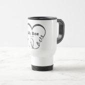 Ik hou van mijn Bae • Jij = ♥ Reisbeker (Voorkant rechts)