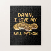 Ik hou van mijn bal Python Legpuzzel (Verticaal)
