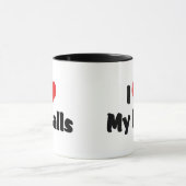 Ik hou van mijn ballen mok (Midden)