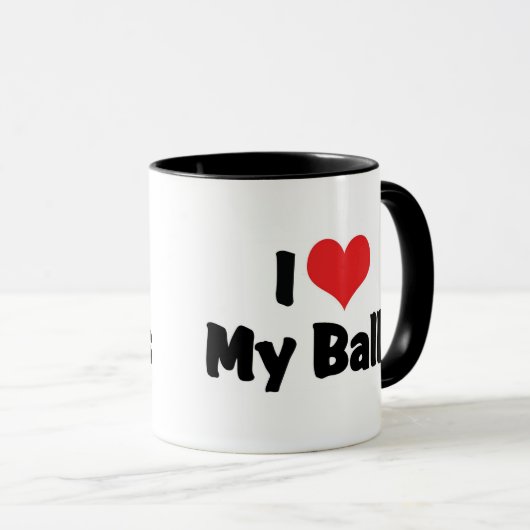 Ik hou van mijn ballen mok (Voorkant rechts)