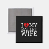 Ik hou van mijn balletdanseres magneet (Voorkant / Achterkant)