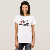 Ik hou van mijn Banjo Player T-shirt (Voorkant volledig)
