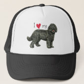 Ik hou van mijn Barbet Trucker Pet (Voorkant)