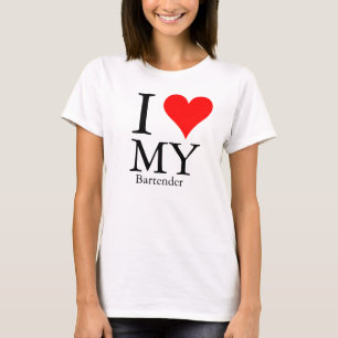 Ik hou van mijn Bartender T-shirt