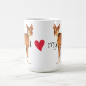 Ik hou van mijn Basenji Koffiemok (Center)