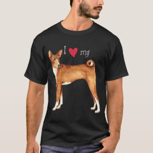 Ik hou van mijn Basenji T-shirt
