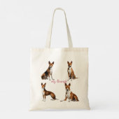  Ik hou van mijn Basenji Tote Bag (Achterkant)