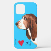 Ik hou van mijn Basset Hond Case-Mate iPhone Case (Achterkant)