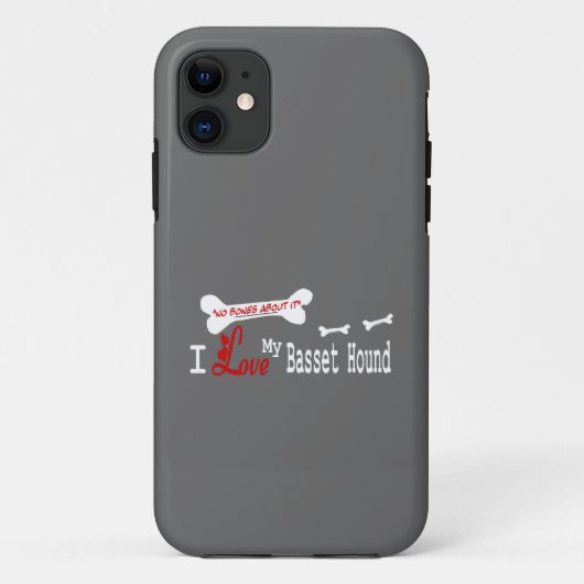Ik hou van mijn Basset Hond Case-Mate iPhone Case (Achterkant)