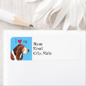 Ik hou van mijn Basset Hond Etiket (Insitu)