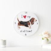 Ik hou van mijn Basset Hond Grote Klok (Huis)
