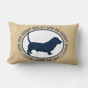 Ik hou van mijn Basset Hond Kussen