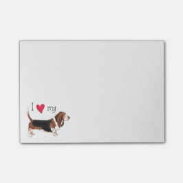 Ik hou van mijn Basset Hond Post-it® Notes