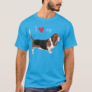 Ik hou van mijn Basset Hond T-shirt