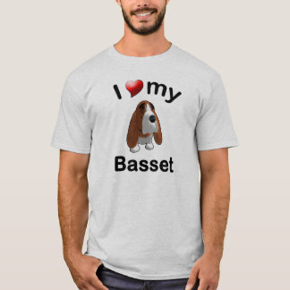 Ik hou van mijn basset T-Shirt